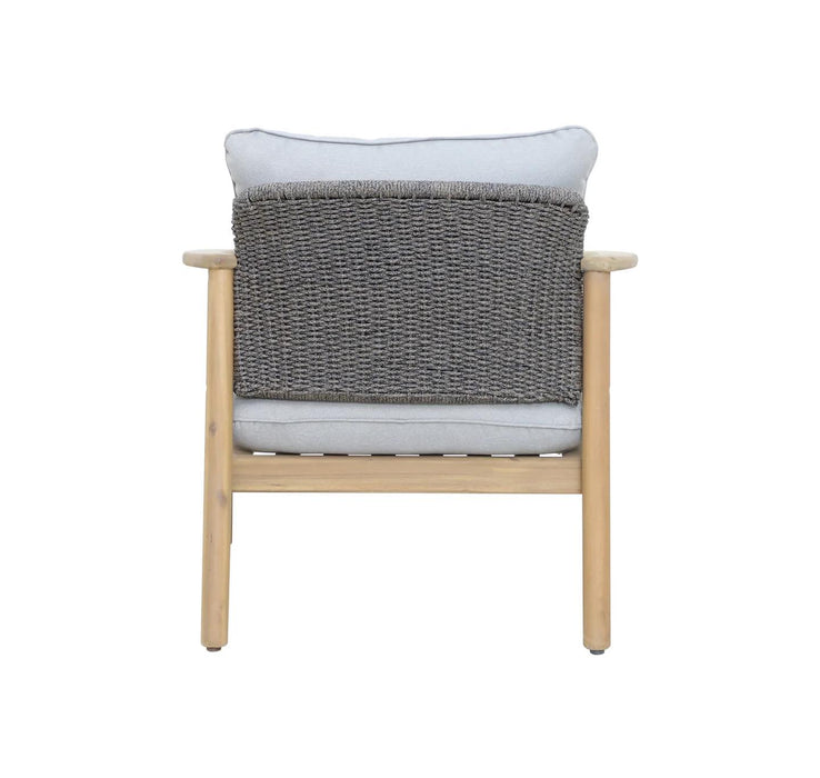 Astrid 4 seat Outdoor Timber and Woven Rope Lounge