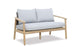 Astrid 4 seat Outdoor Timber and Woven Rope Lounge