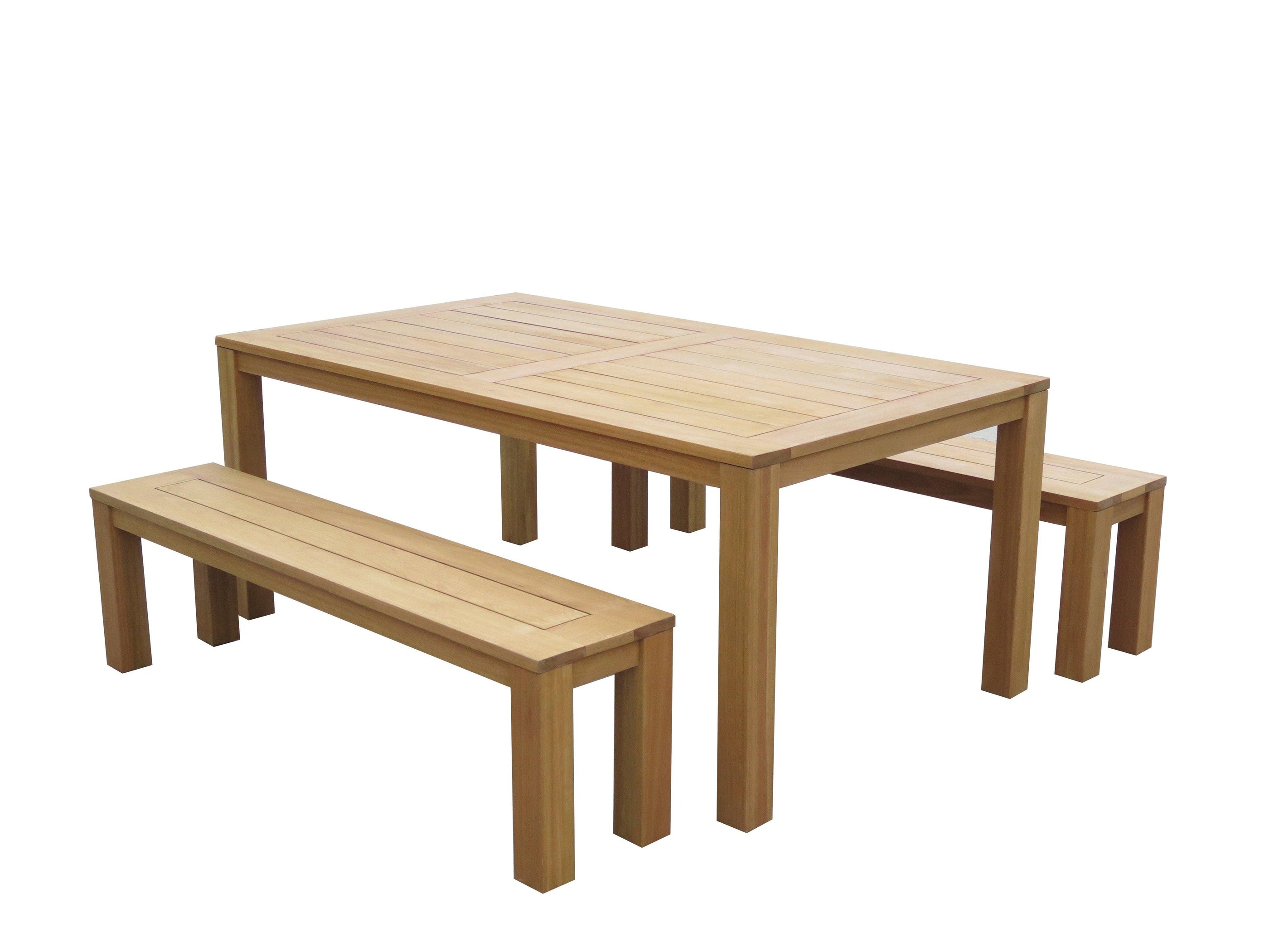 Esperance Timber Outdoor Bench Outdoor Dining Setting — Bare Outdoors 